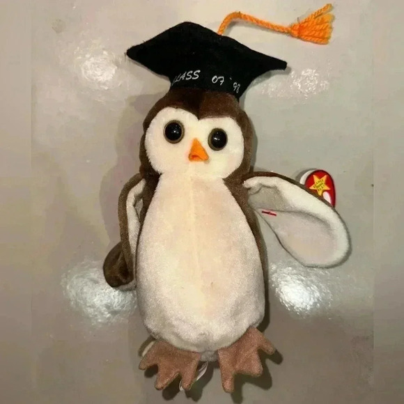 Cute owl class of 1998 Beanie Baby Wise NWT Rare Vintage - Picture 1 of 3